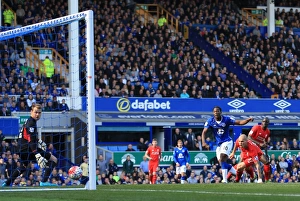 Framed Print : Lukaku Strikes First: Everton vs. Liverpool at Goodison Park - Barclays Premier League Framed Print : Lukaku Strikes First: Everton vs. Liverpool at Goodison Park - Barclays Premier League