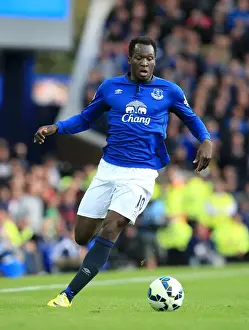 Everton V Arsenal - Goodison Park Prints: Lukaku vs Arsenal: Everton's Star Forward Faces Off in Premier League Showdown at Goodison Park