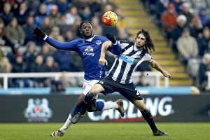 Images Dated 26th December 2015: Lukaku vs. Coloccini: A Football Rivalry at St. James Park - Everton vs. Newcastle United