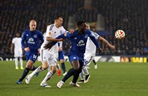 Framed Print : Lukaku vs. Danilo Silva: Everton vs. Dynamo Kiev Europa League Clash Framed Print : Lukaku vs. Danilo Silva: Everton vs. Dynamo Kiev Europa League Clash