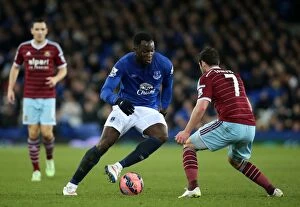 FA Cup - Third Round - Everton v West Ham United - Goodison Park Collection: Lukaku vs Jarvis: FA Cup Third Round Battle at Goodison Park