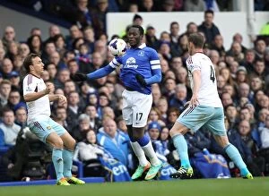 Images Dated 1st March 2014: Lukaku's Lead: Everton's 1-0 Victory Over West Ham United in the Premier League (01-03-2014)