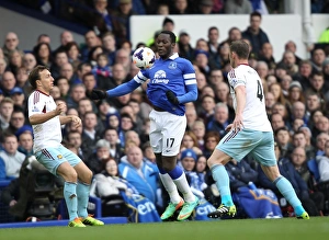 Everton 1 V West Ham United 0 : Goodison Park : 01-03-2014 Prints: Lukaku's Lead: Everton's 1-0 Victory Over West Ham United in the Premier League (01-03-2014)