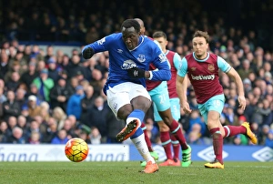 Framed Print : Lukaku's Missed Penalty: Everton vs. West Ham United, Premier League - Goodison Park Framed Print : Lukaku's Missed Penalty: Everton vs. West Ham United, Premier League - Goodison Park