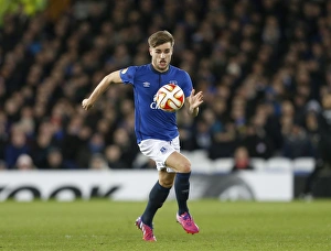 Luke Garbutt in Europa League Action: Everton vs BSC Young Boys at Goodison Park