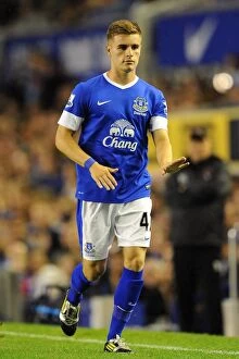 Images Dated 29th August 2012: Luke Garbutt's Star Performance: Everton Crushes Leyton Orient 5-0 in Capital One Cup