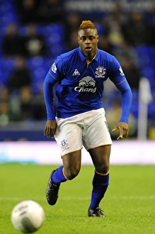 Carling Cup Prints: Magaye Gueye in Action: Everton vs