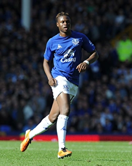 04 April 2011 Everton V Aston Villa Prints: Magaye Gueye in Action: Everton vs Aston Villa, Barclays Premier League (04 April 2011)