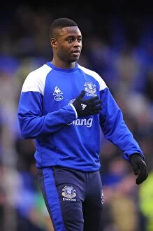 Images Dated 4th December 2011: Magaye Gueye in Action: Everton vs Stoke City, Barclays Premier League (04 December 2011)