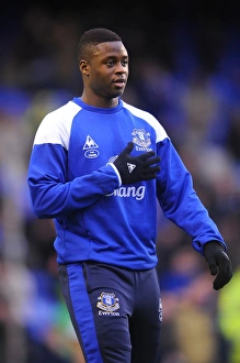 Magaye Gueye in Action: Everton vs Stoke City, Barclays Premier League (04 December 2011, Goodison Park)