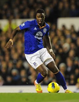 Images Dated 21st December 2011: Magaye Gueye in Action: Everton vs Swansea City, Premier League Showdown at Goodison Park