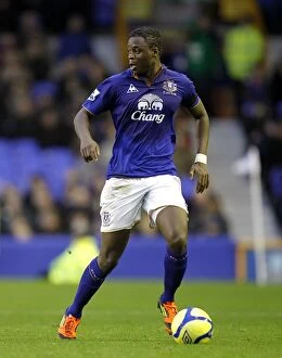 Images Dated 7th January 2012: Magaye Gueye in Action: Everton vs Tamworth, FA Cup Third Round at Goodison Park