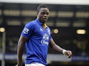 Images Dated 7th January 2012: Magaye Gueye in FA Cup Third Round: Everton vs Tamworth at Goodison Park (07.01.2012)