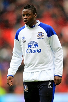 22 April 2012 V Manchester United, Old Trafford Prints: Magaye Gueye at Old Trafford: Everton vs