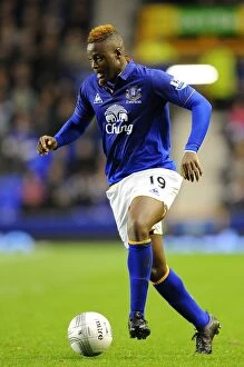 Images Dated 21st September 2011: Magaye Gueye's Brilliant Performance: Everton Triumphs Over West Bromwich Albion in Carling Cup