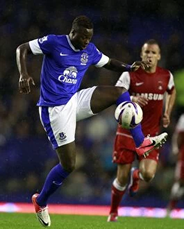 Images Dated 29th August 2012: Magaye Gueye's Brilliant Performance Leads Everton to 5-0 Capital One Cup Victory over Leyton