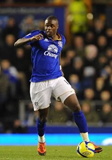 FA Cup - Round 4 - Everton v Fulham - 27 January 2012 Collection: Magaye Gueye's Game-Winning FA Cup Goal: Everton's Victory Over Fulham (27 January 2012)