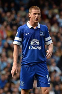 Season 2013-14 Prints: Manchester City vs. Everton: James McCarthy Faces 3-1 Deficit at Etihad Stadium (5-10-2013)