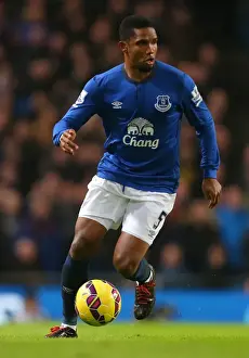 Manchester City vs. Everton: Samuel Eto'o at Etihad Stadium - Barclays Premier League