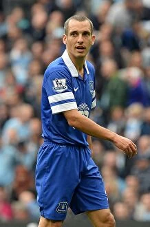 Images Dated 5th October 2013: Manchester City's 3-1 Victory Over Everton: Leon Osman at Etihad Stadium (October 5, 2013)
