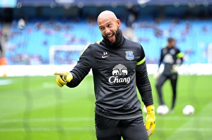 Season 2013-14 Prints: Manchester City's Triumph Over Everton: Tim Howard's Challenging Night (3-1)