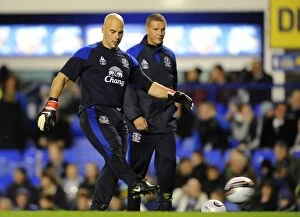 Images Dated 26th October 2011: Marcus Hahnemann's Heroic Stand: Everton vs Chelsea, Carling Cup Round 4 (October 26, 2011)