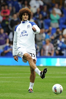 20 August 2011 Everton V Queens Park Rangers Prints: Marouane Fellaini in Action: Everton vs. Queens Park Rangers, Premier League Clash (2011)