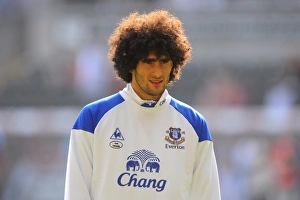 24 March 2012 V Swansea City, Liberty Stadium Prints: Marouane Fellaini in Action: Everton vs Swansea City