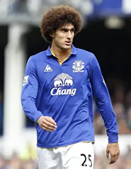 17 September 2011 Everton V Wigan Athletic Prints: Marouane Fellaini in Action: Everton vs Wigan Athletic