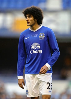 Framed Print : Marouane Fellaini in Action: Everton's Pre-Season Battle against AEK Athens at Goodison Park Framed Print : Marouane Fellaini in Action: Everton's Pre-Season Battle against AEK Athens at Goodison Park