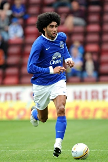 Season 2012-13 Prints: Marouane Fellaini in Action: Everton's Pre-Season Friendly against Motherwell at Fir Park Stadium