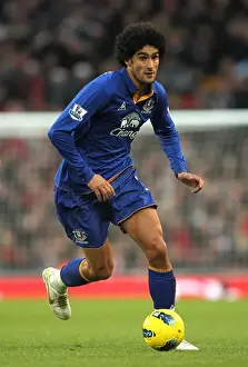 Marouane Fellaini at Emirates Stadium: Everton vs Arsenal, Barclays Premier League (10 December 2011)