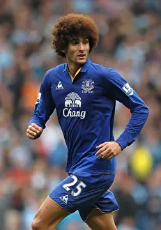 Marouane Fellaini at Etihad Stadium: Everton vs Manchester City, Barclays Premier League (September 24, 2011)