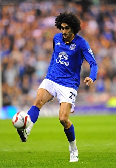Framed Print : Marouane Fellaini: Everton's Leader in FA Cup Sixth Round Replay Against Sunderland at Stadium of Light Framed Print : Marouane Fellaini: Everton's Leader in FA Cup Sixth Round Replay Against Sunderland at Stadium of Light