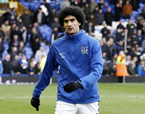 Everton 0 V Swansea City 0 : Goodison Park : 12-01-2013 Prints: Marouane Fellaini at Goodison Park: Everton vs Swansea City