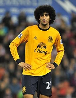Images Dated 1st May 2012: Marouane Fellaini Leads Everton at Britannia Stadium (01 May 2012, Barclays Premier League)