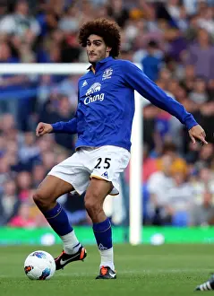 Marouane Fellaini Leads Everton in Pre-Season Clash Against Villarreal at Goodison Park (5 August 2011)