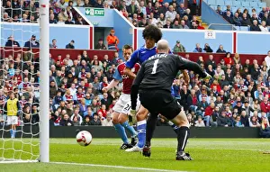 Marouane Fellaini Scores First Everton Goal Against Aston Villa in Barclays Premier League
