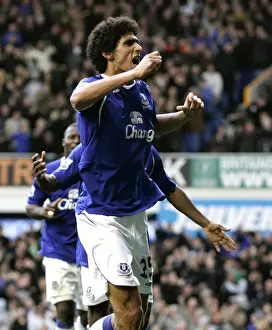 Marouane Fellaini Scores First Everton Goal: Everton vs Manchester United, Barclays Premier League, Goodison Park, 25/10/08