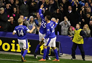 Everton 2 V Sunderland 1 : Goodison Park : 10-11-2012 Prints: Marouane Fellaini Scores First Goal: Everton 2-1 Sunderland (10-11-2012)