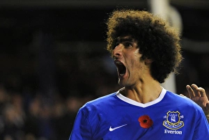 Marouane Fellaini Scores the Game's First Goal: Everton 1-0 Sunderland (10-11-2012)