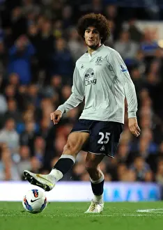 15 October 2011 Chelsea V Everton Prints: Marouane Fellaini at Stamford Bridge: Everton's Midfield Maestro Takes on Chelsea (15 October 2011)