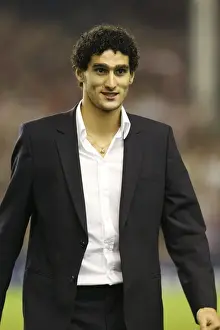 Marouane Fellaini in UEFA Cup Action: Everton vs Standard Liege at Goodison Park, 2008