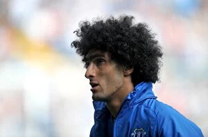 Images Dated 1st September 2012: Marouane Fellaini's Dominant Display: Everton's 2-0 Win at West Bromwich Albion (September 1, 2012)
