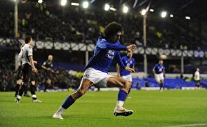 FA Cup - Round 4 - Everton v Fulham - 27 January 2012 Collection: Marouane Fellaini's Double: Everton's FA Cup Victory Celebration (January 2012)