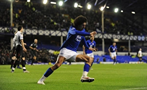 FA Cup - Round 4 - Everton V Fulham - 27 January 2012 Prints: Marouane Fellaini's Double: Everton's FA Cup Victory Celebration (January 2012)