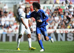 Swansea City 0 V Everton 3 : Liberty Stadium : 22-09-2012 Prints: Marouane Fellaini's Epic Goal: Everton's 3-0 Victory over Swansea City (September 22)