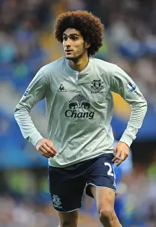 15 October 2011 Chelsea V Everton Prints: Marouane Fellaini's Epic Midfield Battle: Everton vs