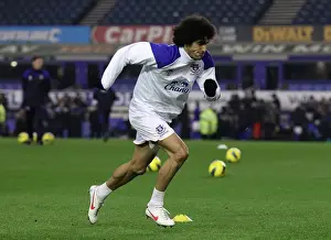 31 January 2012, Everton V Manchester City Prints: Marouane Fellaini's Epic Showdown: Everton vs Manchester City