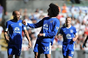 Swansea City 0 V Everton 3 : Liberty Stadium : 22-09-2012 Prints: Marouane Fellaini's Hat-Trick: Everton Crushes Swansea City 3-0 (22-09-2012)